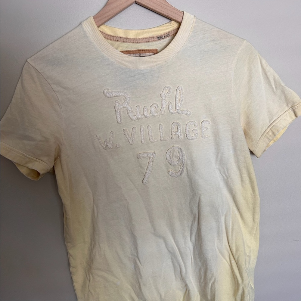 Ruehl No.925 Light Yellow Graphic Tee